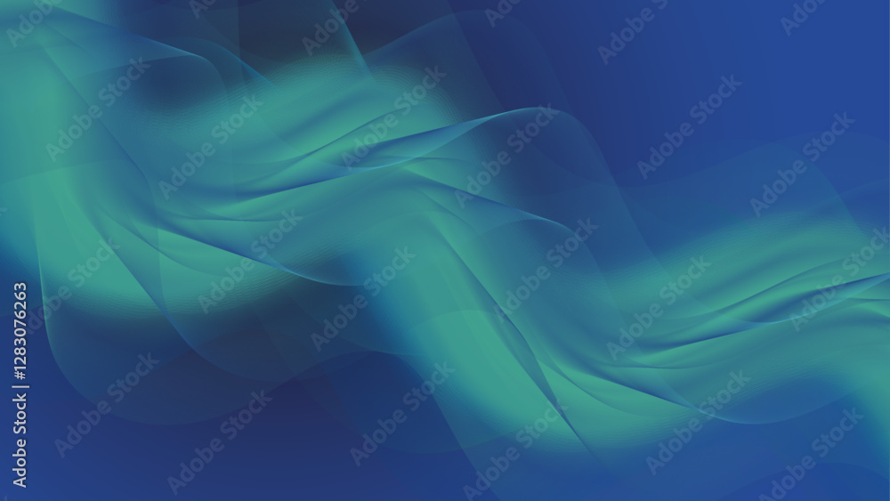 Poster abstract wave lines flowing smooth curve. purple and blue flowing waves designs. spiral line art wav