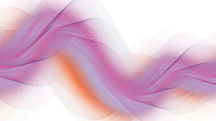 Abstract wave lines flowing smooth curve. Purple and Blue Flowing Waves designs. Spiral line art wave template for covers, posters, leaflets, flyers. Sound Wave with futuristic Fluid design 