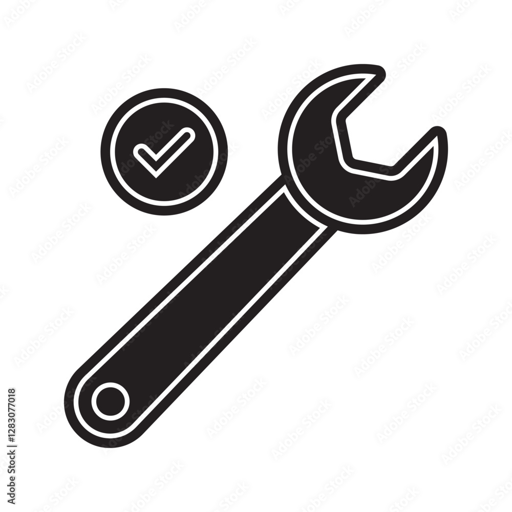 Poster easy to disassemble icon vector element design template web