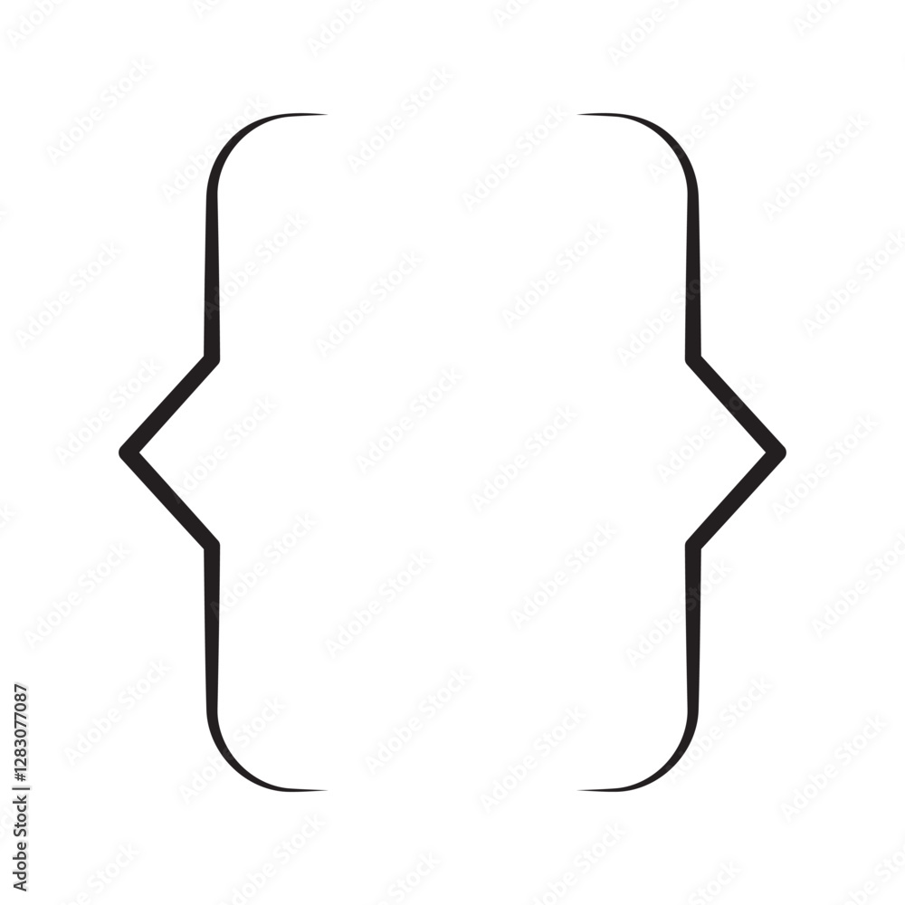 Poster code brackets icon. thin, light regular and bold style design isolated on white background