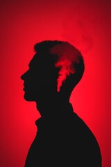 Exploring thoughts and imagination through colorful silhouette art