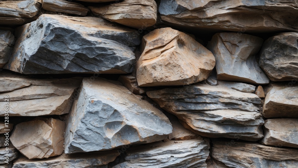 Poster natural rock formation with unique textures and colors displayed in close-up detail