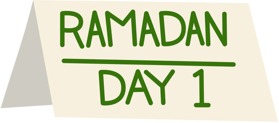 ramadan calendar day one