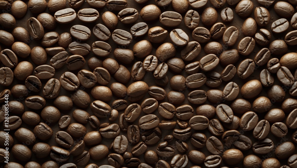 Poster coffee bean texture background for culinary and beverage design projects