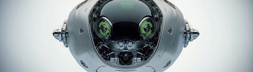 Obraz premium Robot and technology concept, Futuristic robotic eye design
