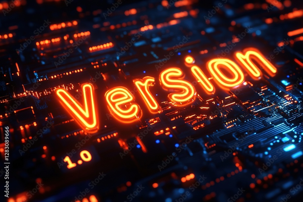 Poster illuminated text 