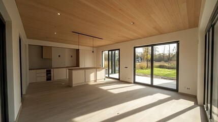 Obraz premium Professional insulation setup in a modern energy-efficient home