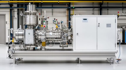 Industrial Vacuum Pump System in Factory