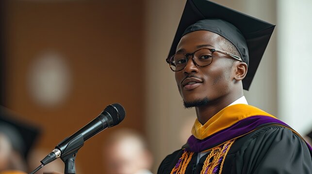 Graduation Speech Photography Featuring Students Delivering Speeches, Valedictorians, and Inspirational Moments, Perfect for Academic Content and Graduation Celebrations