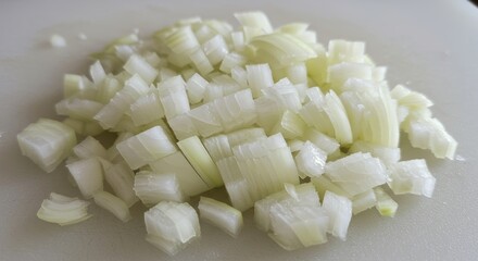 Precise diced onion offering culinary versatility and vibrant flavor