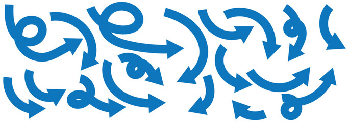 set of curved arrows icon