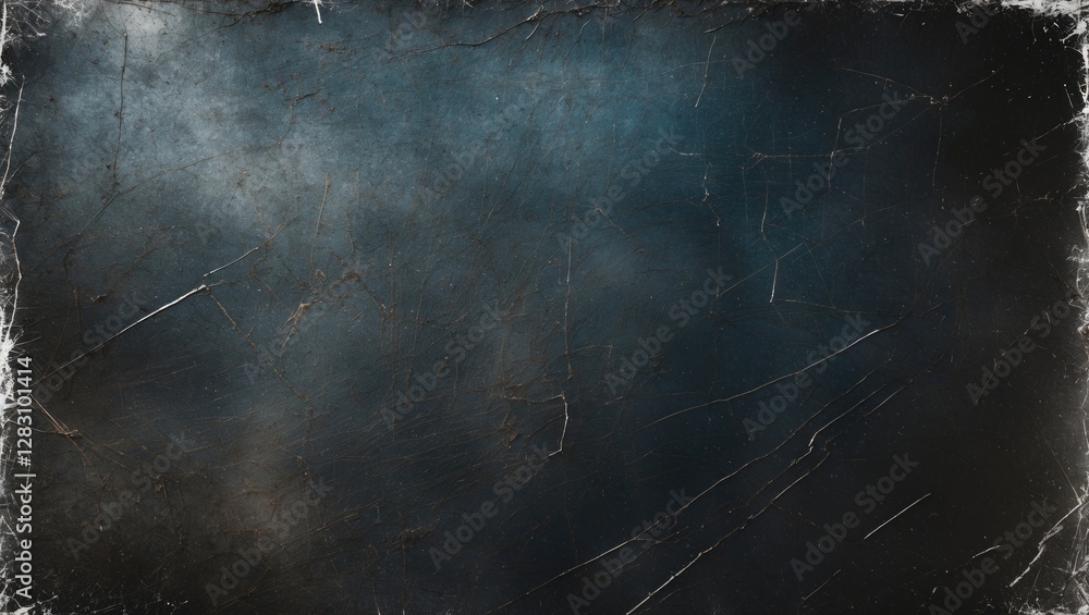 Poster dark textured grunge background with scratches and an old film effect ideal for adding text or image
