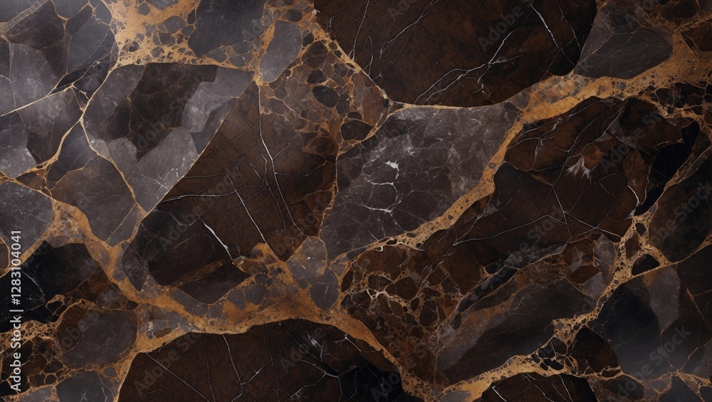 Poster rich dark brown marble texture featuring natural patterns ideal for backgrounds or artistic design p