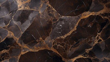 Rich dark brown marble texture featuring natural patterns ideal for backgrounds or artistic design projects in high resolution.