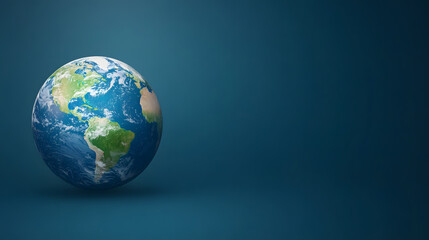 A Globe with Six Clearly Defined Continents Highlighted, Showing the Earth’s Geographical Diversity
