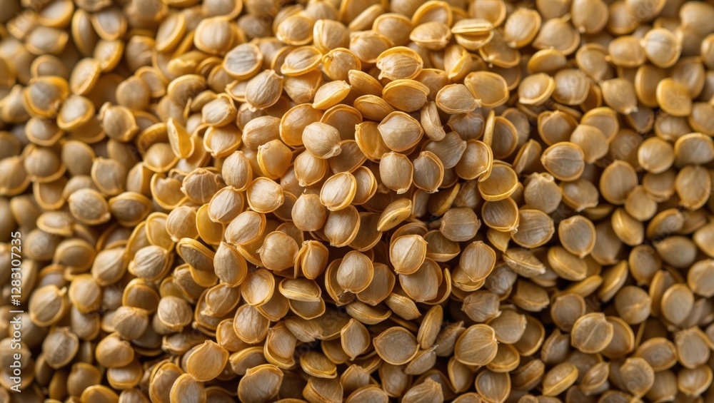Poster close-up of dried lentil grains showcasing natural texture and color for background and design appli