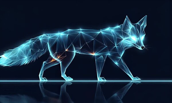 Abstract Geometric Fox Walking in Dark