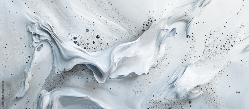 Fototapete elegant white marble background with textured abstract patterns showcasing flowing designs in shades