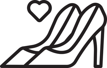 High Heel Outline Icon