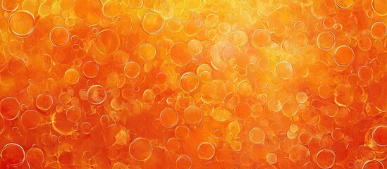 Vibrant orange abstract background with soft gradient and delicate circles enhancing elegance and visual richness in a warm, inviting atmosphere