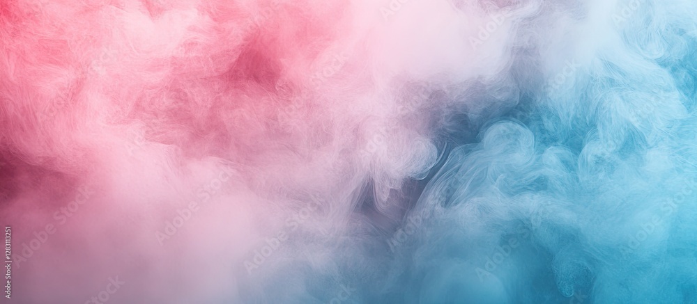 Poster abstract minimalist background featuring soft blurred shades of pink and blue with a serene gradient