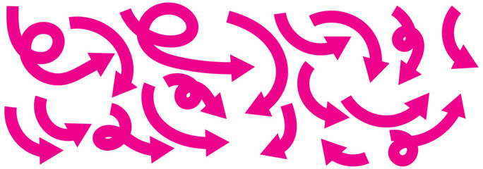 set of curved arrows icon