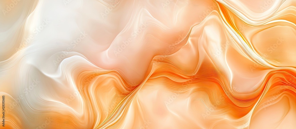Poster soft gradient abstract background in warm orange and cream tones, creating a calming and gentle atmo
