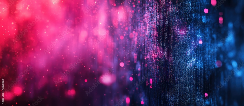 Leinwandbilder vibrant abstract background in pink and blue tones featuring soft bokeh lights and textures, emphasi