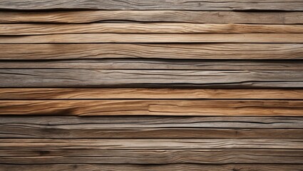 Wooden planks texture background in various shades of brown with a natural grain pattern and horizontal alignment