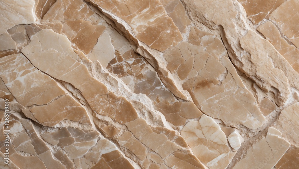 Poster natural beige marble texture with unique veining patterns suitable for flooring and interior design 