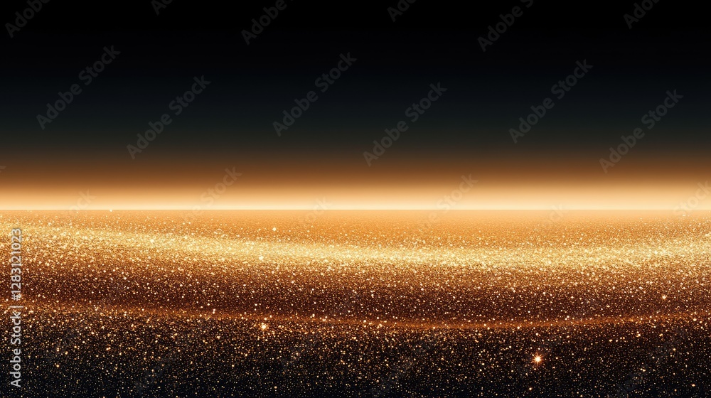 Poster luxurious gold glitter texture transitioning into a soft champagne gradient, perfect for elegant and