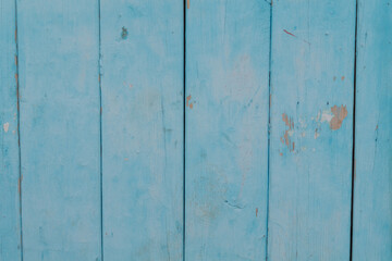 Plank blue wood background as texture