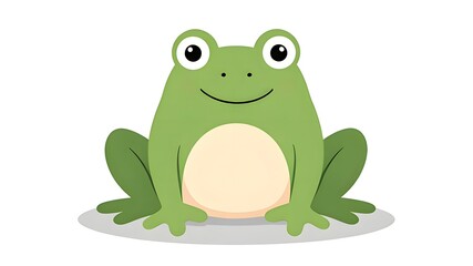 The funny frog's smile