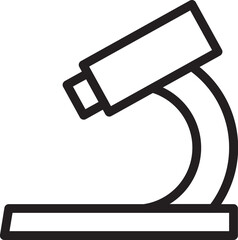 Microscope Outline Icon