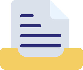 Obraz premium Document Flat Icon