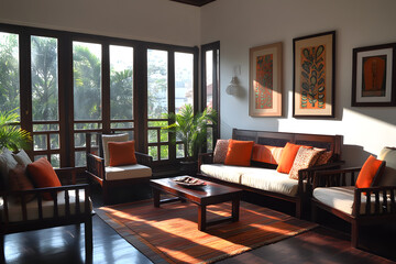 Indian style room interior