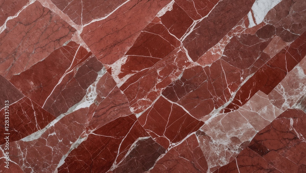 Poster elegant english red marble texture with intricate patterns and rich hues suitable for luxurious inte