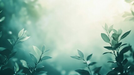 Abstract Pastel green gradient background Ecology concept for your graphic design,