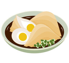 Pempek Kapal Selam Telur Besar Palembang Indonesian Food