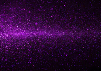 Obraz premium Purple Glittering Sparkles with Bokeh Light Effects in Dark Background