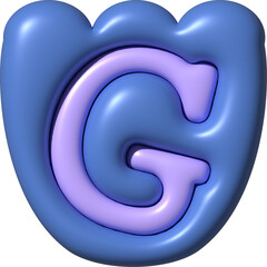 3D Ransom Letter G