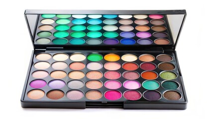 Naklejka premium Makeup Palette on White Background