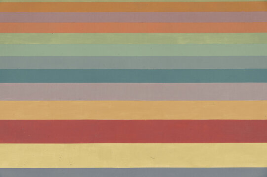 Multicolored rainbow paint stripes on wall as texture, background - Powered by Adobe