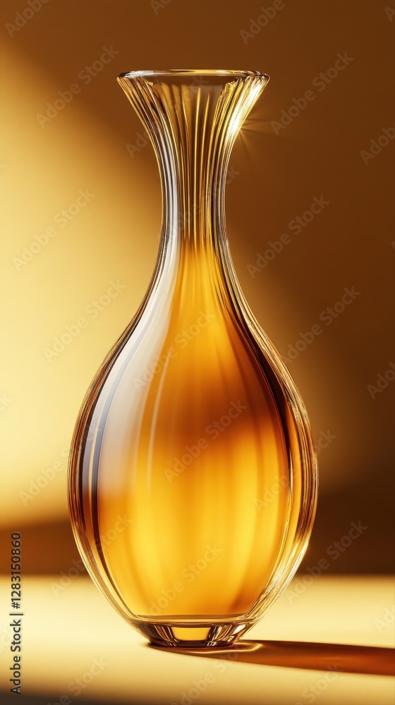 Poster beautifully crafted vase on a table displaying elegant lines and a minimalistic design enhancing the
