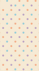 Obraz premium Soft Pastel Polka Dot Pattern Background
