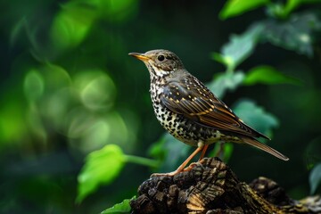 The mistle thrush (Turdus viscivorus), also spelled missel thrush, is a bird common to much of Europe, temperate Asia and North Africa