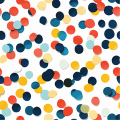 Illustration vector of seamless pattern paper confetti for party