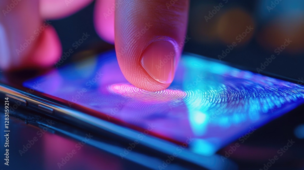 Poster close up view of a cell phone screen, great for technology and digital concept images