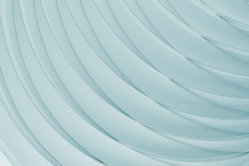 Urban technology abstract background, pattern - thin curved parallel lines, net on light blue color. 3D rendering. Geometric energy design for wallpaper in medicine, sciences, study, business.