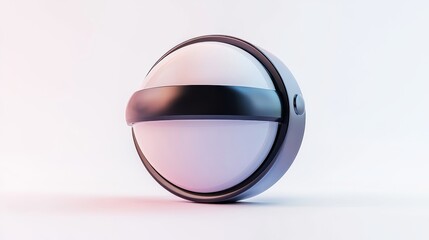 Shiny Silver Bicycle Bell with a Sleek Black Lever Design for Enhanced Sound and Style